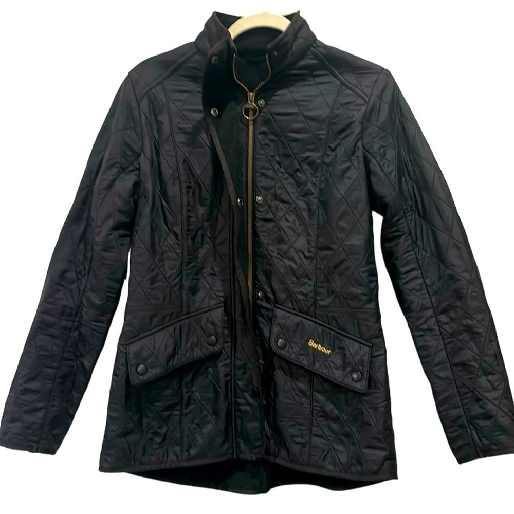 Barbour Black Quilted Utility Jacket
